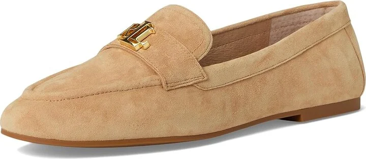 Lauren Ralph Lauren Averi III Suede Loafer Women's Shoes Buff : 5.5 B - Medium, Jute/Leather/Rubber - Image 5