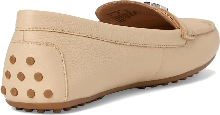 Lauren Ralph Lauren Barnsbury Pebbled Leather Driver Women's Shoes Sand Dune : 7 B - Medium - Image 4
