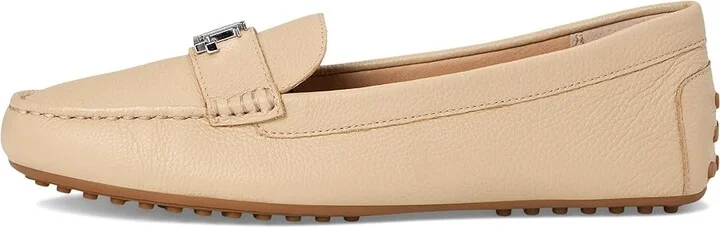 Lauren Ralph Lauren Barnsbury Pebbled Leather Driver Women's Shoes Sand Dune : 7 B - Medium - Image 6