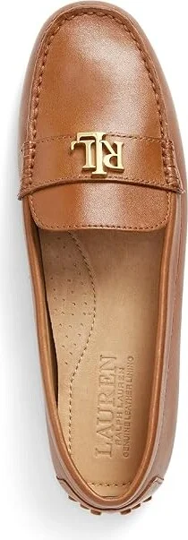 Lauren Ralph Lauren Barnsbury Women's Shoes Deep Saddle Tan : 10 B - Medium, Leather/Rubber - Image 2