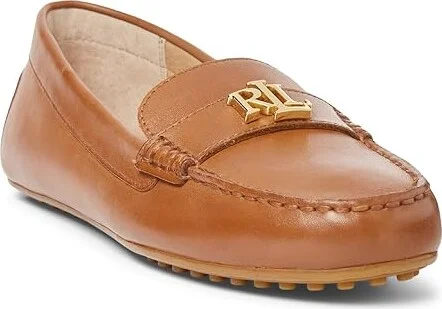 Lauren Ralph Lauren Barnsbury Women's Shoes Deep Saddle Tan : 10 B - Medium, Leather/Rubber