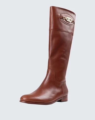 Lauren Ralph Lauren Breana Burnished Leather Riding Boot Woman Boot - Image 2