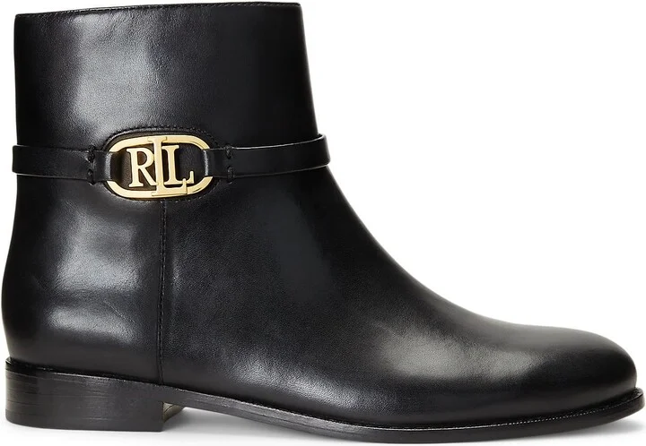 Lauren Ralph Lauren Briela Burnished Leather Bootie Woman Ankle boots - Image 3