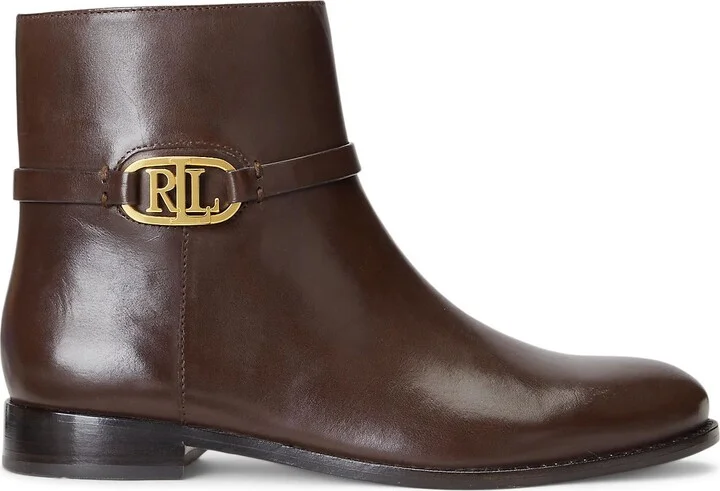 Lauren Ralph Lauren Briela Burnished Leather Bootie Woman Ankle boots - Image 6