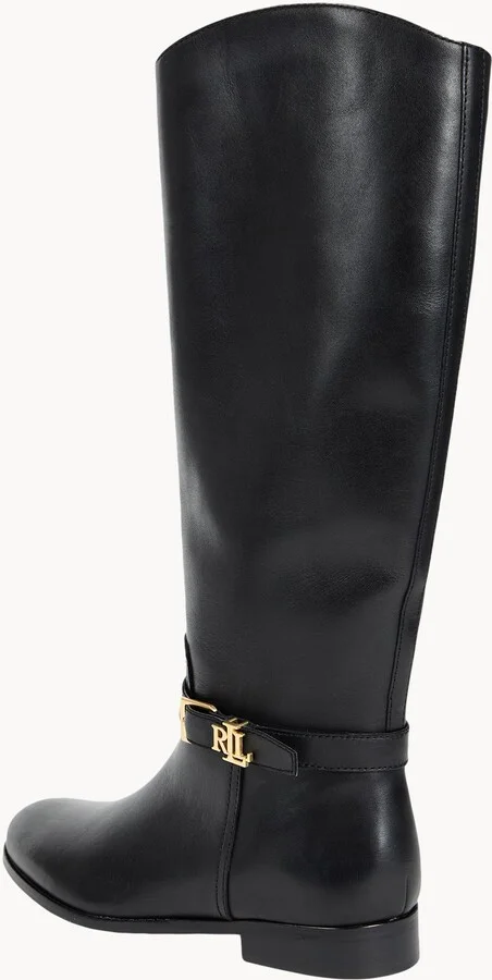 Lauren Ralph Lauren Brooke Burnished Leather Riding Boot Woman Boot - Image 4