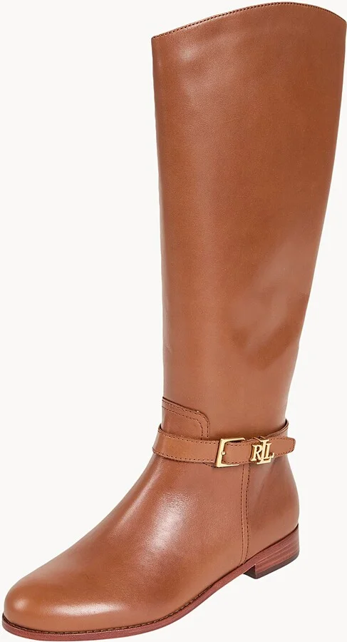 Lauren Ralph Lauren Brooke Burnished Leather Riding Boot Woman Boot - Image 7