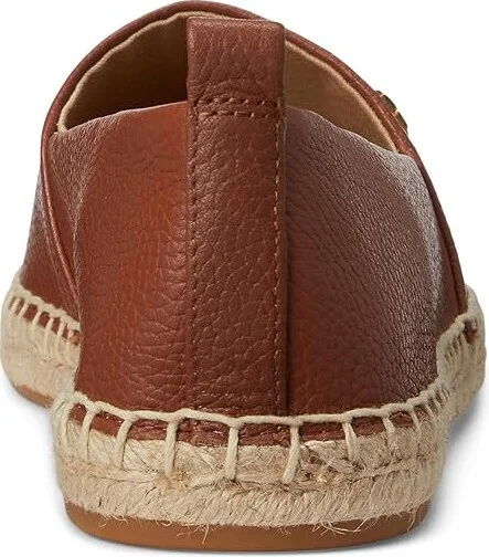 Lauren Ralph Lauren Cameryn Espadrille Women's Shoes Deep Saddle Tan 2 : 10 B - Medium, Jute/Leather - Image 3