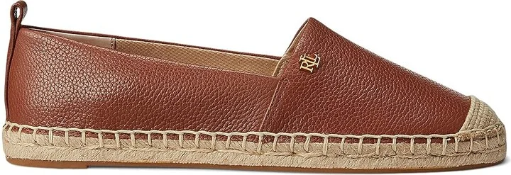 Lauren Ralph Lauren Cameryn Espadrille Women's Shoes Deep Saddle Tan 2 : 10 B - Medium, Jute/Leather - Image 4