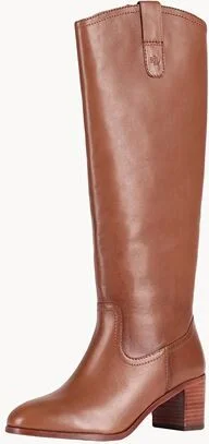 Lauren Ralph Lauren Carla Burnished Leather Ridingtk! Boot Woman Boot - Image 5