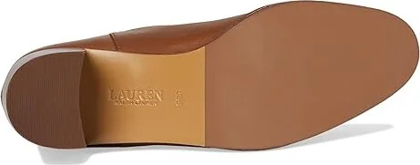 Lauren Ralph Lauren Carla Burnished Leather Tall Boots Women's Boots Deep Saddle Tan : 9 B - Medium - Image 3