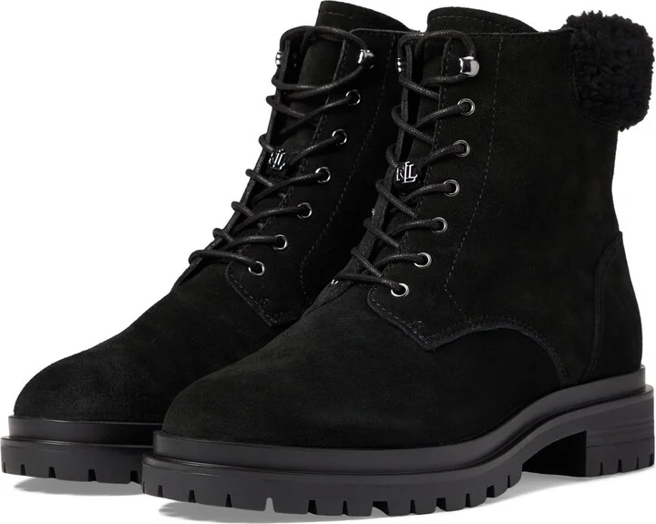 Lauren Ralph Lauren Carlee Bootie Black/Black 7 B (M)