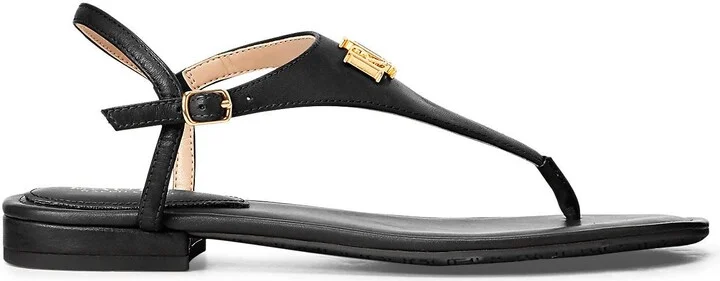 Lauren Ralph Lauren Ellington Leather Sandal Woman Thong sandal - Image 3