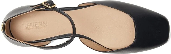 Lauren Ralph Lauren Emellie Calfskin Mary Jane High Women's Heels Black : 6.5 B - Medium, Leather - Image 2