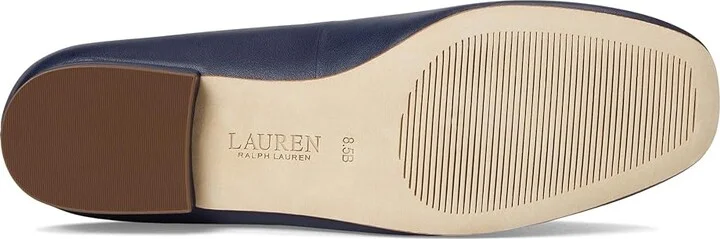 Lauren Ralph Lauren Emellie Nappa Leather Ballet Flat Women's Flat Shoes Refined Navy : 8.5 B - Medium - Image 3