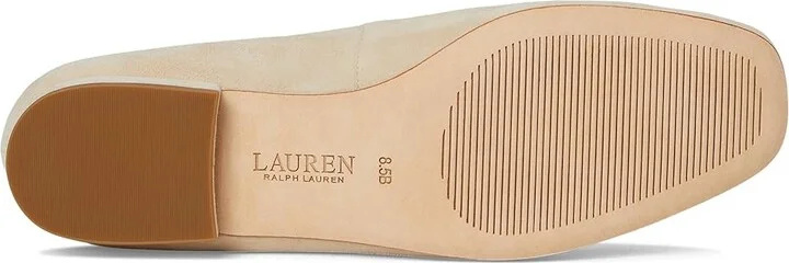 Lauren Ralph Lauren Emellie Suede Ballet Flat Women's Flat Shoes Sand Dune : 7.5 B - Medium - Image 3