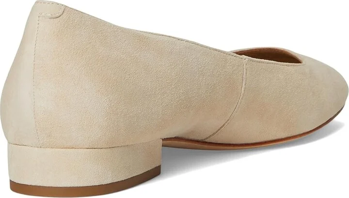 Lauren Ralph Lauren Emellie Suede Ballet Flat Women's Flat Shoes Sand Dune : 7.5 B - Medium - Image 4