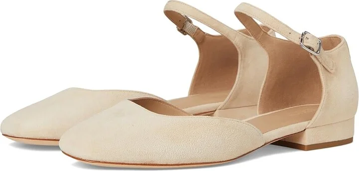 Lauren Ralph Lauren Emellie Suede Mary Jane High Women's Heels Sand Dune : 8.5 B - Medium, Leather