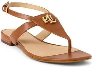 Lauren Ralph Lauren Everley Calfskin Sandal Woman Thong sandal - Image 2