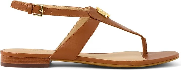 Lauren Ralph Lauren Everley Calfskin Sandal Woman Thong sandal - Image 3