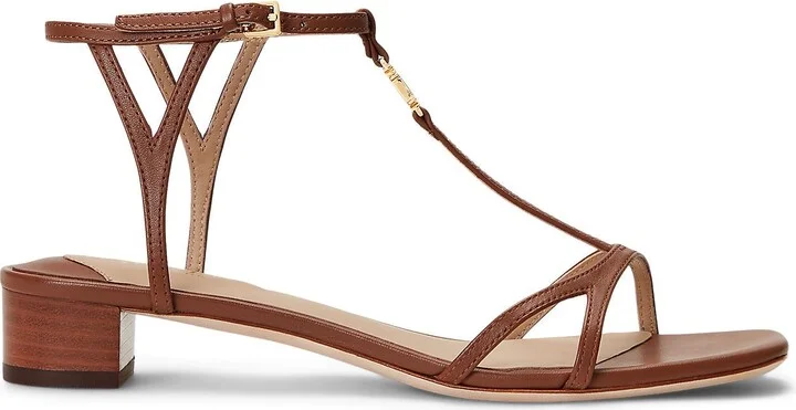 Lauren Ralph Lauren Fallon Nappa Leather Sandal Woman Sandals - Image 9