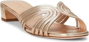 Lauren Ralph Lauren Fay Metallic Leather Multistrap Sandal Woman Sandals - Image 2