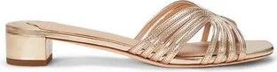 Lauren Ralph Lauren Fay Metallic Leather Multistrap Sandal Woman Sandals