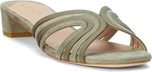 Lauren Ralph Lauren Fay Suede & Leather Multistrap Sandal Woman Sandals - Image 2