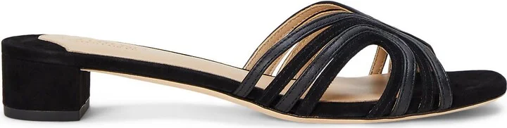 Lauren Ralph Lauren Fay Suede & Leather Multistrap Sandal Woman Sandals - Image 6