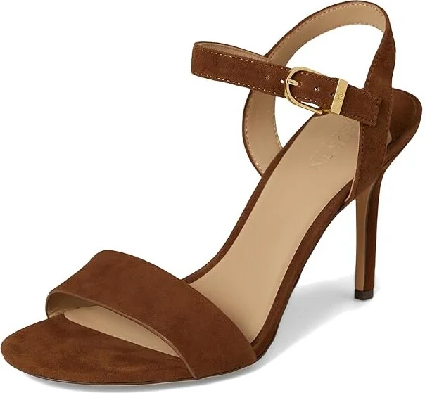 Lauren Ralph Lauren Gwen Suede Sandals Women's Sandals Tobacco : 9.5 B - Medium, Leather - Image 5