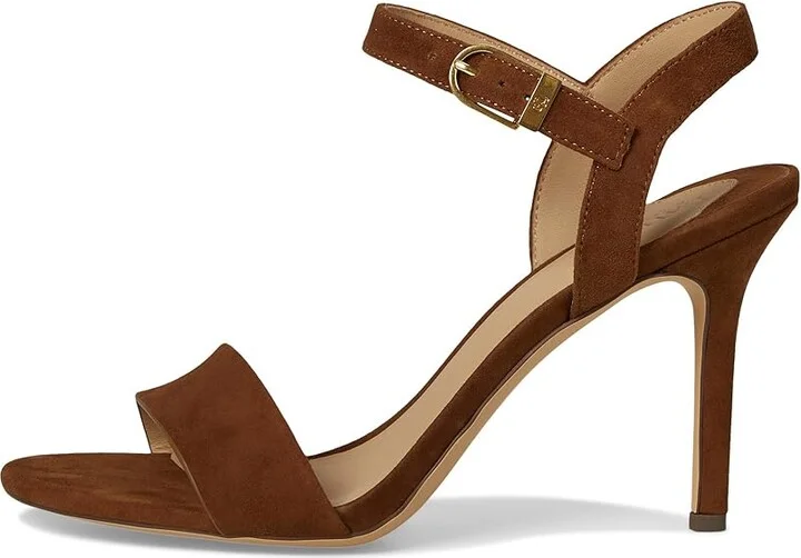 Lauren Ralph Lauren Gwen Suede Sandals Women's Sandals Tobacco : 9.5 B - Medium, Leather - Image 6