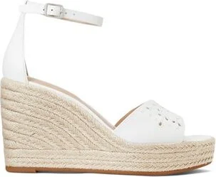 Lauren Ralph Lauren Haana Eyelet Nappa Leather Espadrille Woman Espadrilles
