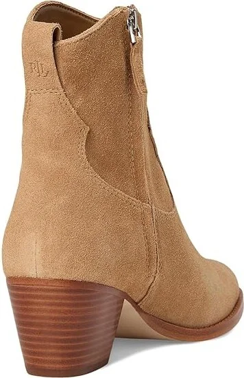 Lauren Ralph Lauren Harpher Suede Women's Boots Camel : 7.5 B - Medium - Image 4