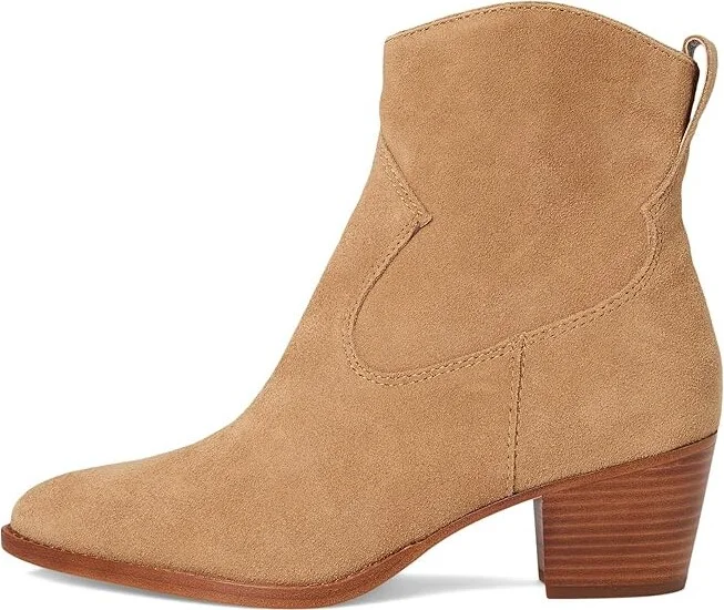 Lauren Ralph Lauren Harpher Suede Women's Boots Camel : 7.5 B - Medium - Image 6