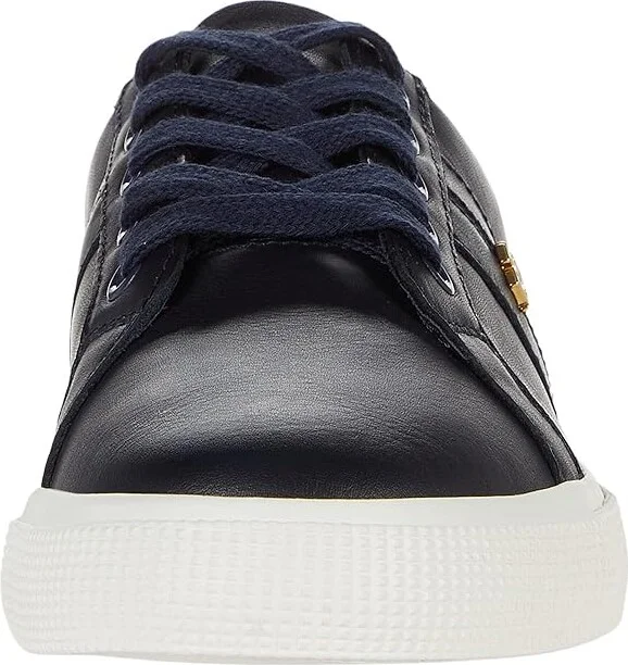 Lauren Ralph Lauren Janson II Action Leather Sneaker Women's Shoes Lauren Navy : 10 B - Medium - Image 5