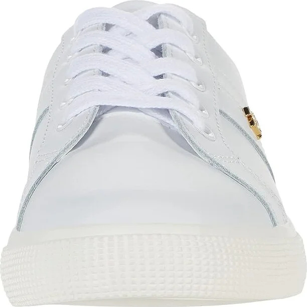 Lauren Ralph Lauren Janson II Action Leather Sneaker Women's Shoes RL White : 10 B - Medium - Image 5