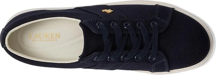 Lauren Ralph Lauren Janson Ii Canvas Sneakers Women's Shoes Lauren Navy : 8 B - Medium - Image 2