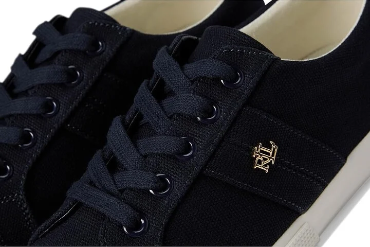 Lauren Ralph Lauren Janson Ii Canvas Sneakers Women's Shoes Lauren Navy : 8 B - Medium - Image 7
