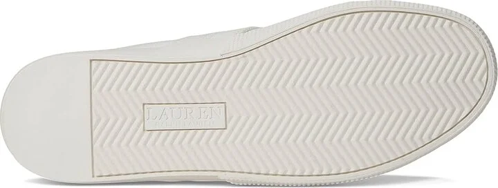 Lauren Ralph Lauren Janson Ii Canvas Sneakers Women's Shoes Optic White : 7 B - Medium - Image 3