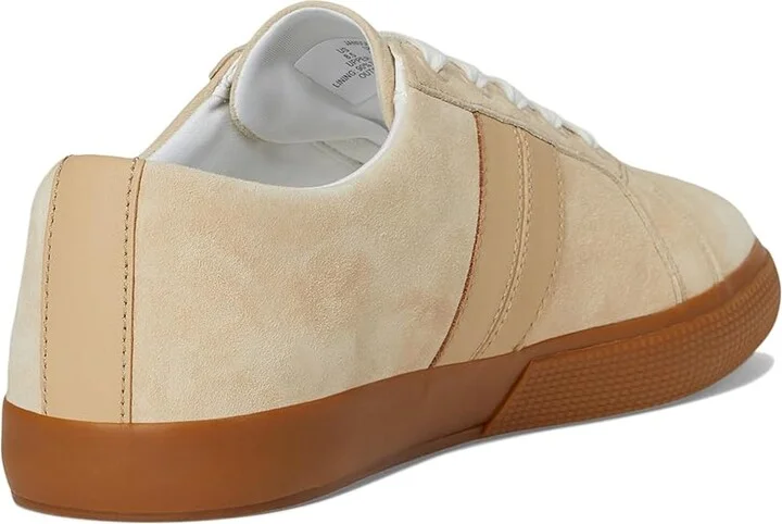 Lauren Ralph Lauren Janson II Suede Nappa Leather Sneakers Women's Shoes Sand Dune : 8.5 B - Medium - Image 4