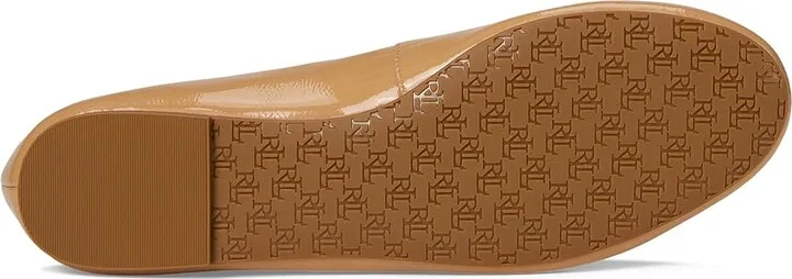 Lauren Ralph Lauren Jayna Crinkle Patent Leather Flats Women's Shoes Buff : 6 B - Medium, Leather/Rubber - Image 3