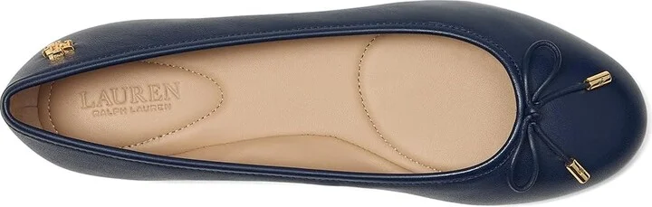 Lauren Ralph Lauren Jayna Nappa Leather Flat Women's Flat Shoes Refined Navy : 6.5 B - Medium, Leather/Nappa - Image 2