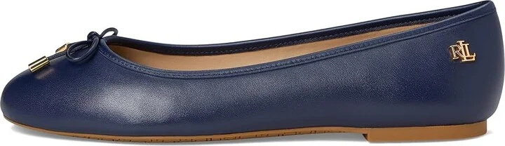 Lauren Ralph Lauren Jayna Nappa Leather Flat Women's Flat Shoes Refined Navy : 6.5 B - Medium, Leather/Nappa - Image 5