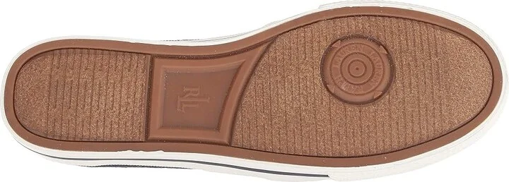Lauren Ralph Lauren Jinny Sneaker Women's Shoes Navy : 10 B - Medium, Synthetic/Textile - Image 4
