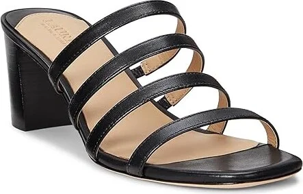 Lauren Ralph Lauren Kimmi Sandals Women's Sandals Black : 9 B - Medium, Leather