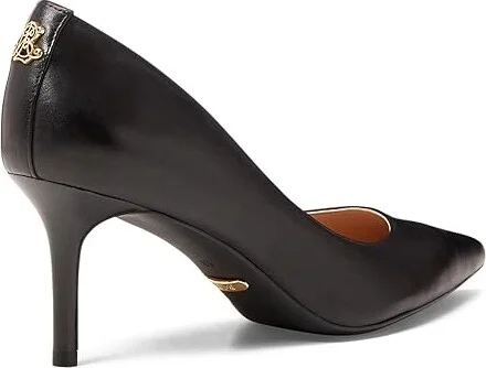 Lauren Ralph Lauren Lanette Pump Women's Shoes Black : 6.5 B - Medium, Leather/Suede - Image 3