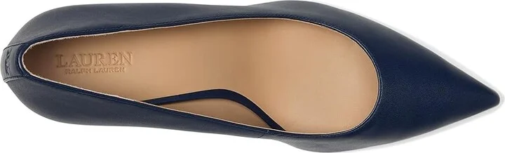 Lauren Ralph Lauren Lanette Pump Women's Shoes Refined Navy : 10 B - Medium, Leather - Image 2