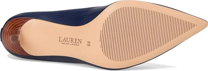 Lauren Ralph Lauren Lanette Pump Women's Shoes Refined Navy : 10 B - Medium, Leather - Image 3