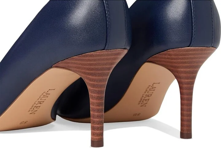 Lauren Ralph Lauren Lanette Pump Women's Shoes Refined Navy : 10 B - Medium, Leather - Image 7
