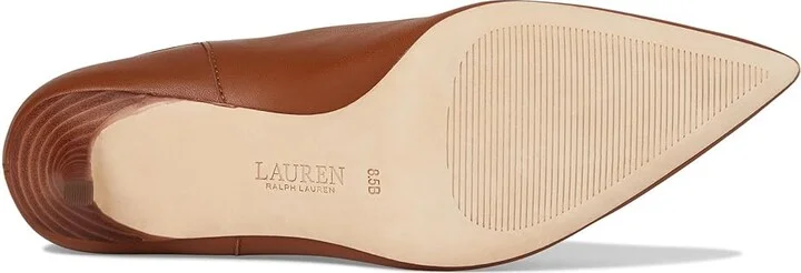 Lauren Ralph Lauren Leannah Nappa Leather Boots Women's Boots Lauren Tan : 6.5 B - Medium - Image 3