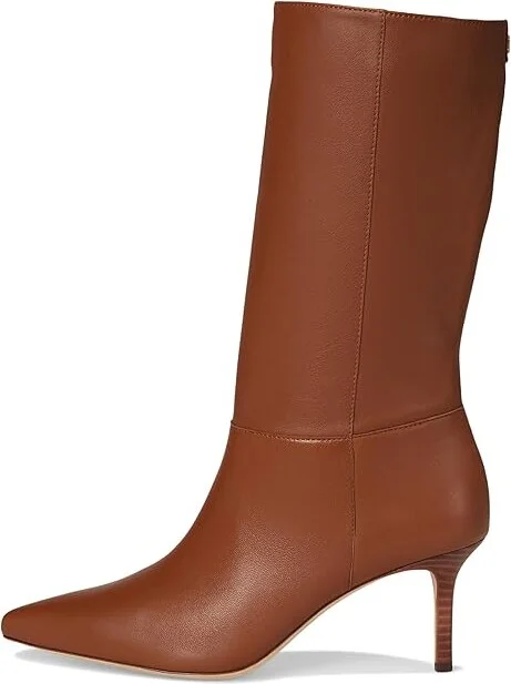 Lauren Ralph Lauren Leannah Nappa Leather Boots Women's Boots Lauren Tan : 6.5 B - Medium - Image 6